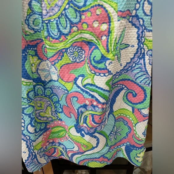Lilly Pulitzer Delia Conch Republic Lace embroidered Pique Shift Dress preppy - Picture 5 of 10